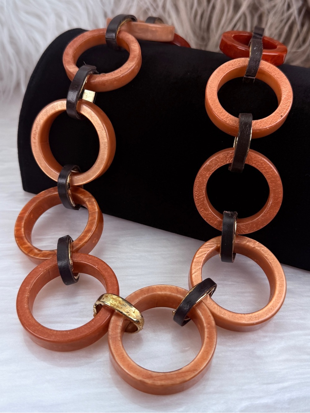 Super long, bohemian, chic chunky statement Chico’s necklace - Picture 5 of 9